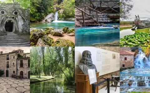 Suggestioni per città da visitare a novembre: un parco con sculture, cascate, terme naturali, borghi storici e un museo.