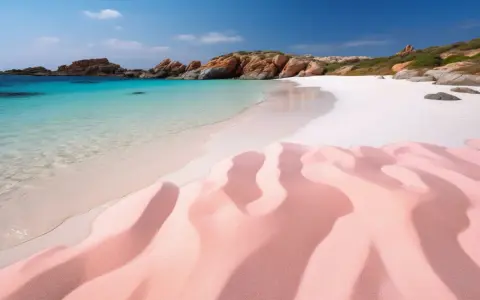Spiaggia rosa con dune di sabbia, acqua cristallina e rocce rosse. Un gioiello tra le 20 spiagge più belle della Sardegna.