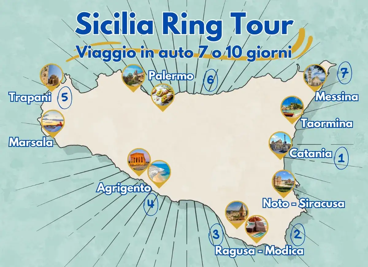 Mappa itinerario